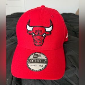 New Era Red 39THIRTY Bulls Cap